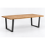 Mira 6-Seater Dining Table in natural oak and charcoal