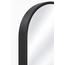 Rear support and standing profile of full-length arched mirror