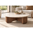 Noor Round Coffee Table styled in a contemporary living room