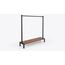 Zahir Freestanding Garment Rail with Shoe Shelf — design preview
