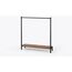Zahir Freestanding Garment Rail with Shoe Shelf — design preview