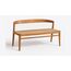 Baithak Curved-Back Dining Bench — design preview
