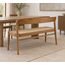 Baithak Curved-Back Dining Bench — design preview