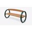 Barkat Loop-Frame Garden Bench — design preview